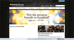 Desktop Screenshot of nobelprize.org