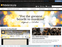 Tablet Screenshot of nobelprize.org